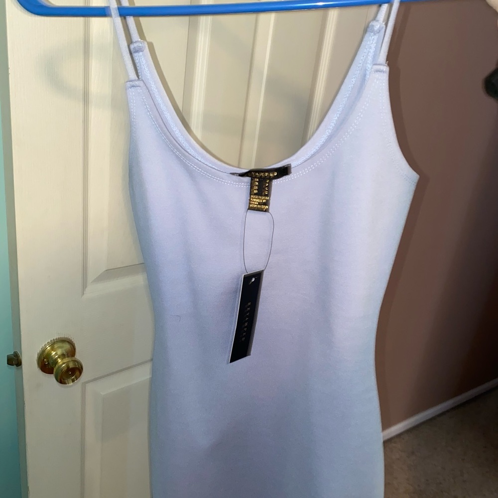 Mini blue dress